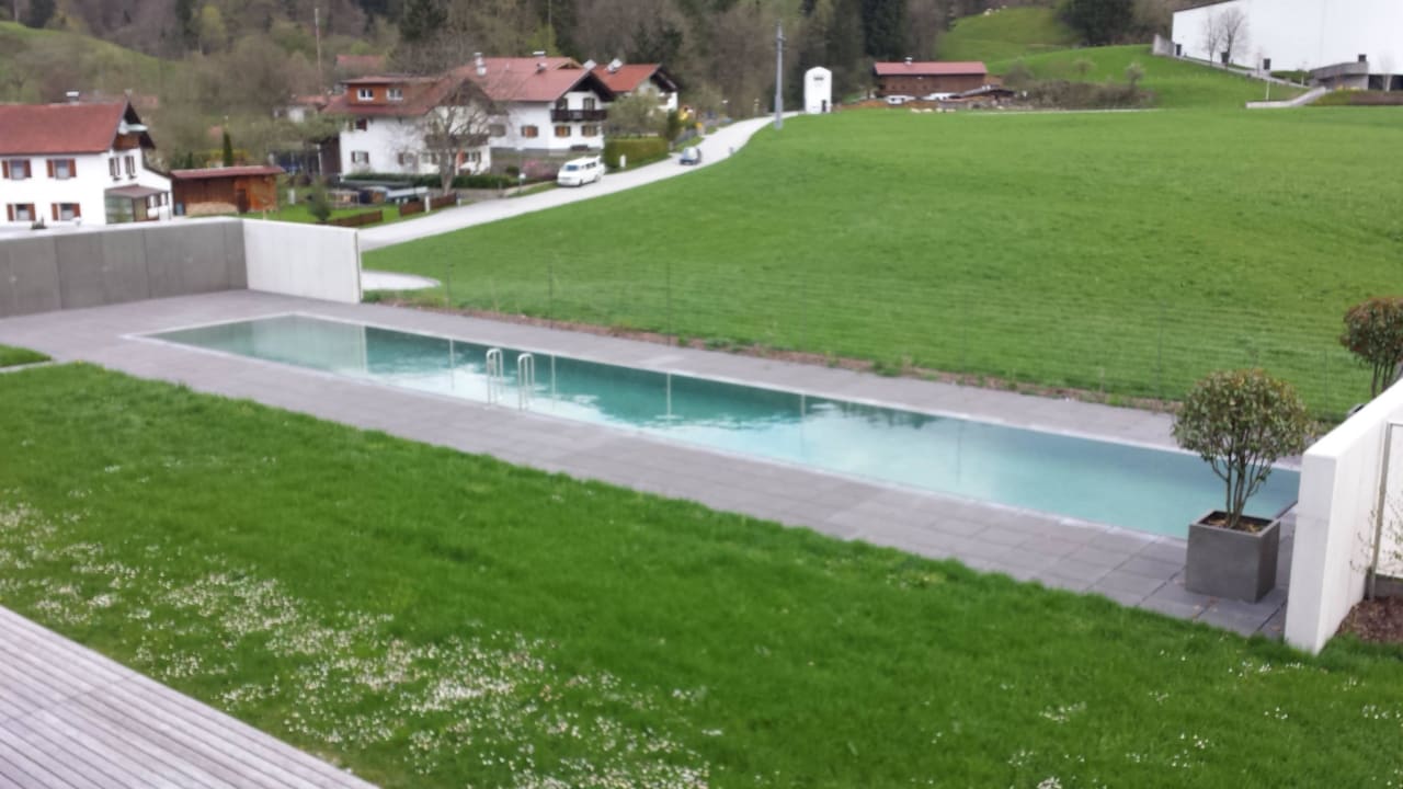 Aussicht auf den Pool Hotel und Gasthaus Beim Dresch