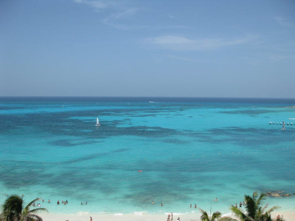 Ausblick vom Balkon Hotel Riu Cancun
