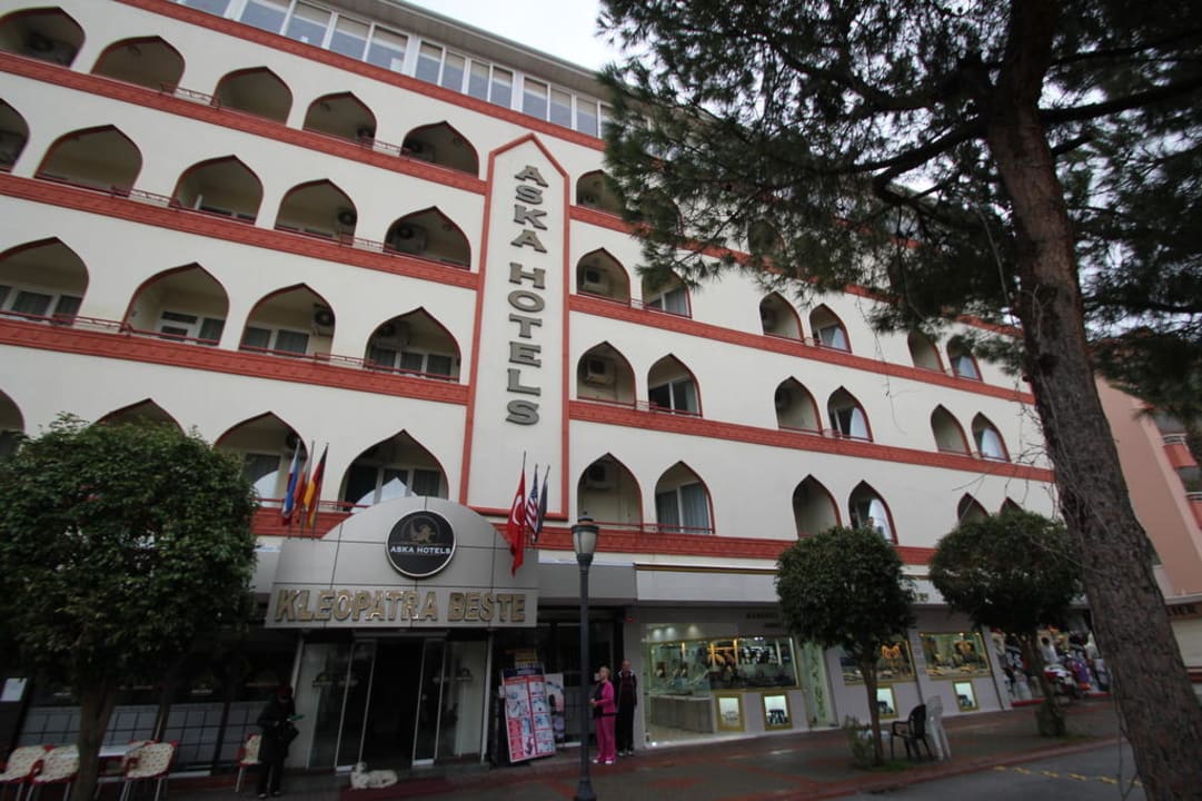 Eingang Hotel Aslan City Kleopatra