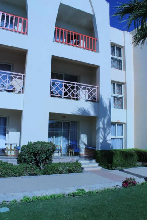 Nasz balkon na parterze Titanic Beach Spa & Aqua Park