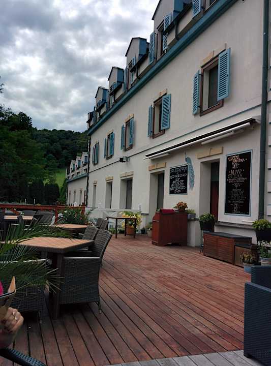 Terasa Romantic Hotel Mlýn Karlstejn