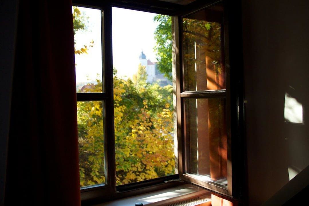 Blick aus dem Zimmer "Schmetterling" Hotel Fährhaus Meißen