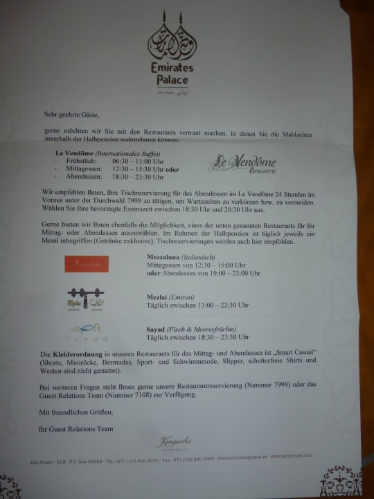 Hotel Emirates Palace Emirates Palace Mandarin Oriental