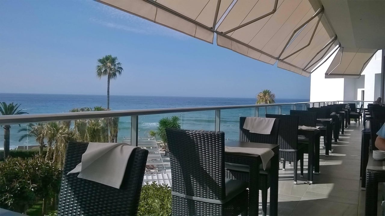 Ausblick Aussenterrasse Hotel Riu Monica - Adults only