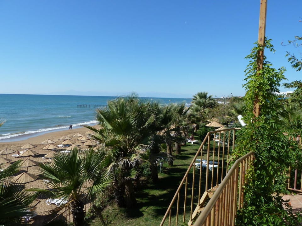 Strand von der Terrasse vom Dream gesehen  Hotel Defne Dream