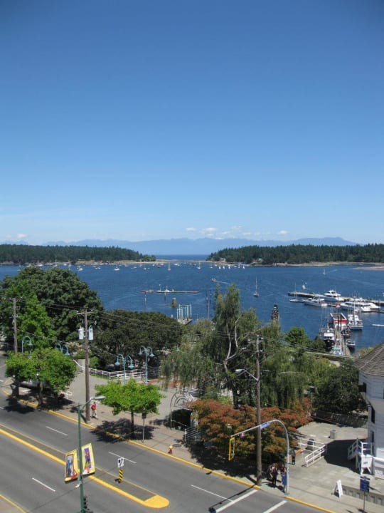 Blick vom Balkon Hotel Coast Bastion Inn