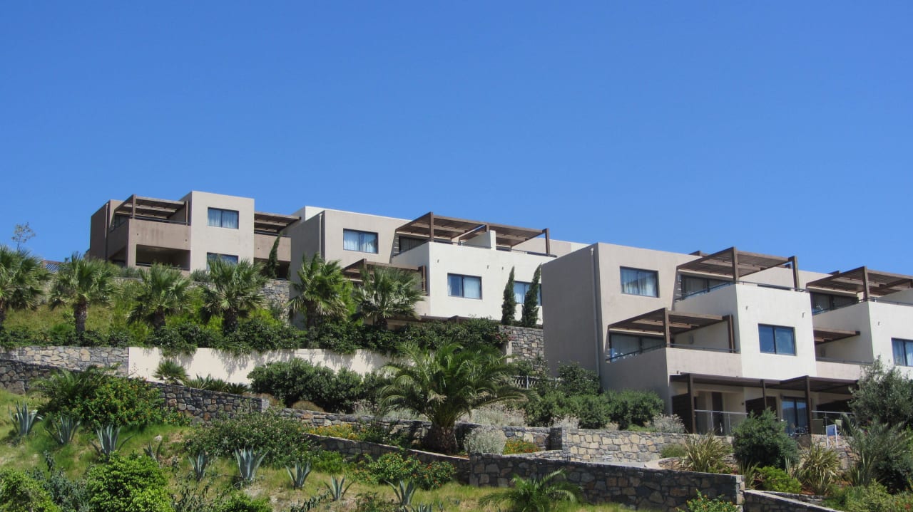 Außenansicht eines Teils der Zimmer Atlantica Mikri Poli Crete