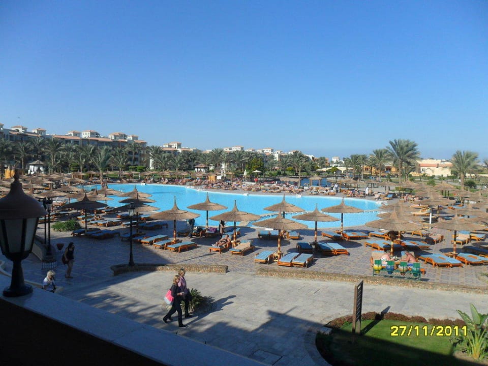 Blick von der Terrasse des Haupthauses Pickalbatros Dana Beach Resort - Hurghada
