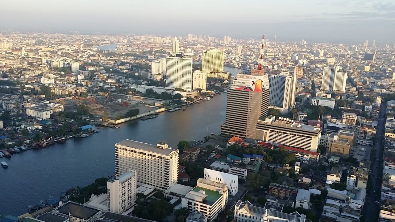 Ausblick von der Terrasse 58 Stock Hotel Lebua At State Tower