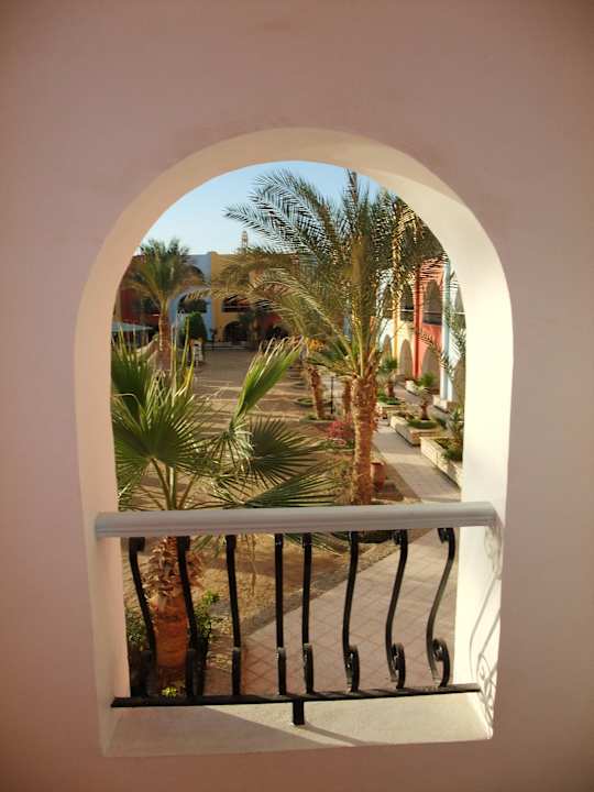 Außenansicht von unserem Balkon Zimmer B231 Arabia Azur Resort