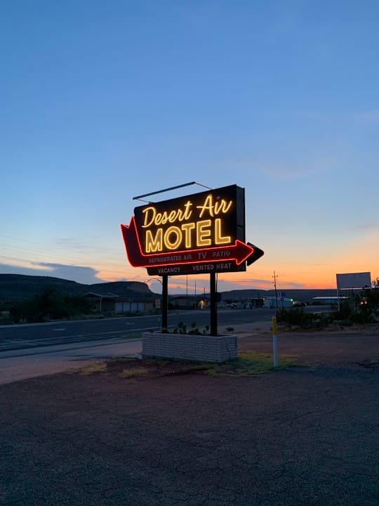 Ausblick Desert Air Motel