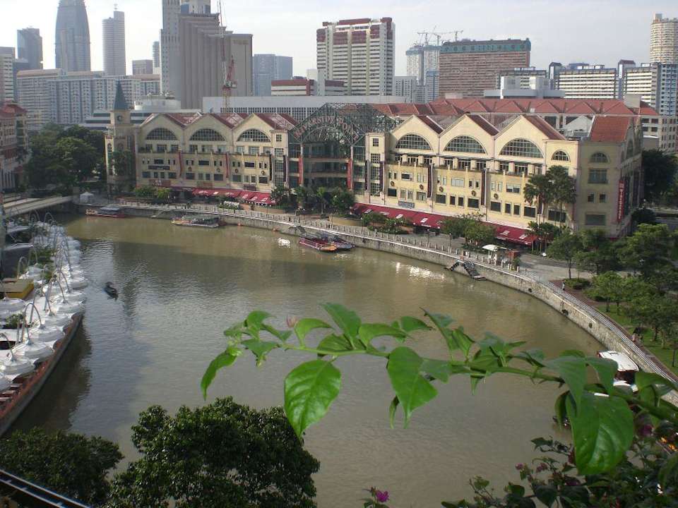 Aussicht auf die Brauerei Hotel Novotel Clarke Quay
