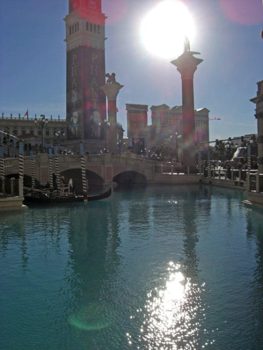Der Fluss vor dem Venetian The Venetian Resort & Casino