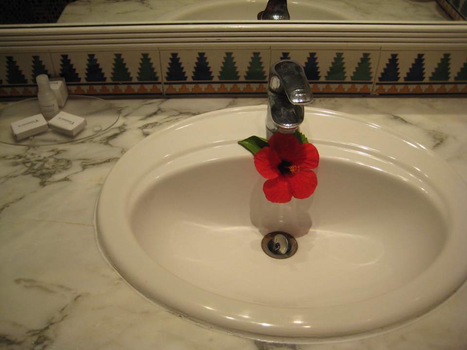 Waschbecken mit Pflegeprodukten Hotel El Mouradi Djerba Menzel