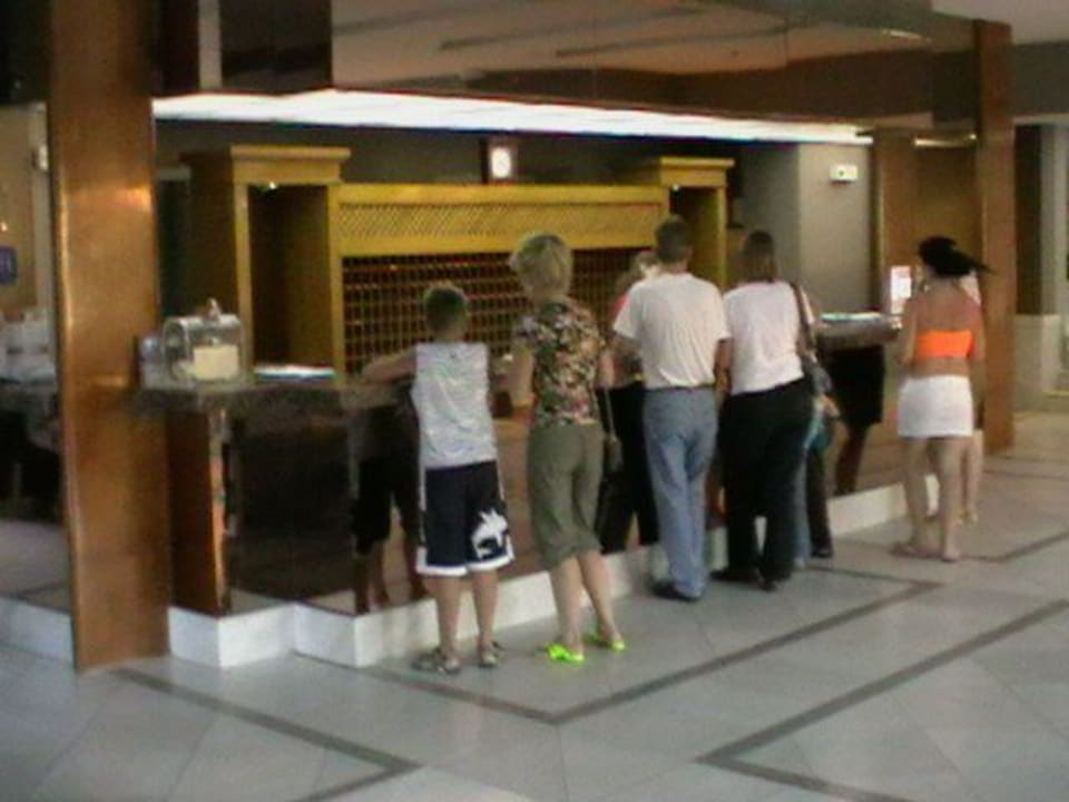 Die Rezeption Fodele Beach & Water Park Holiday Resort