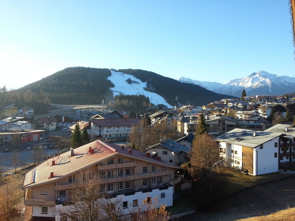 Blick vom Balkon nach Seefeld Hotel Seelos