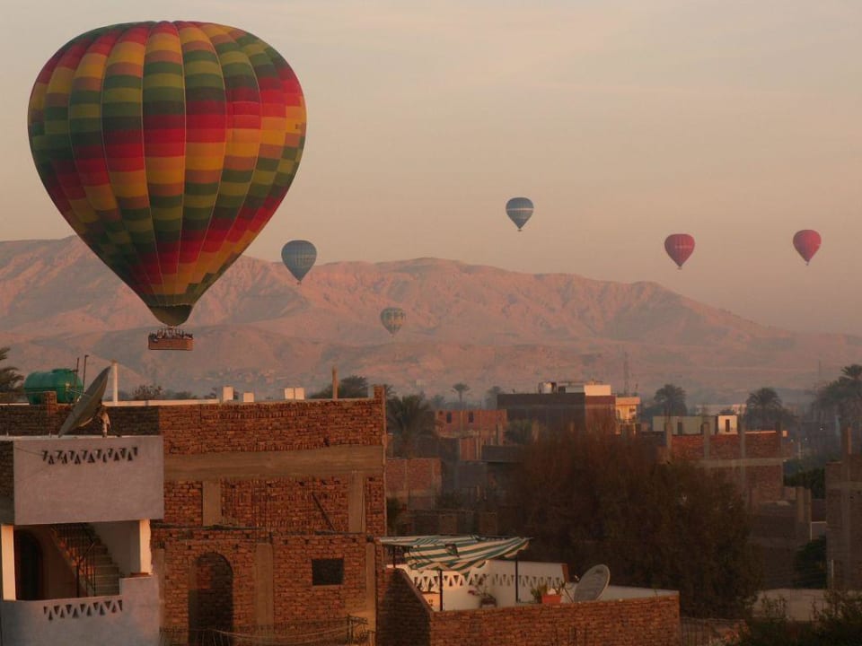 Am Morgen auf der Dachterrasse Hotel El Fayrouz