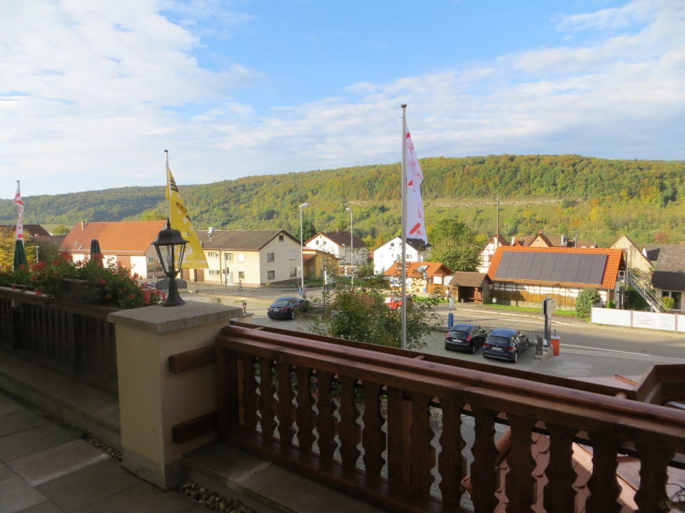 Blick aus dem Zimmer Landhotel Edelfinger Hof