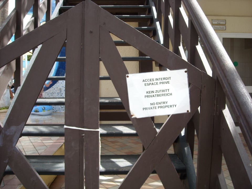 Tür zur Restaurant terrasse Hotel Paradis Palace