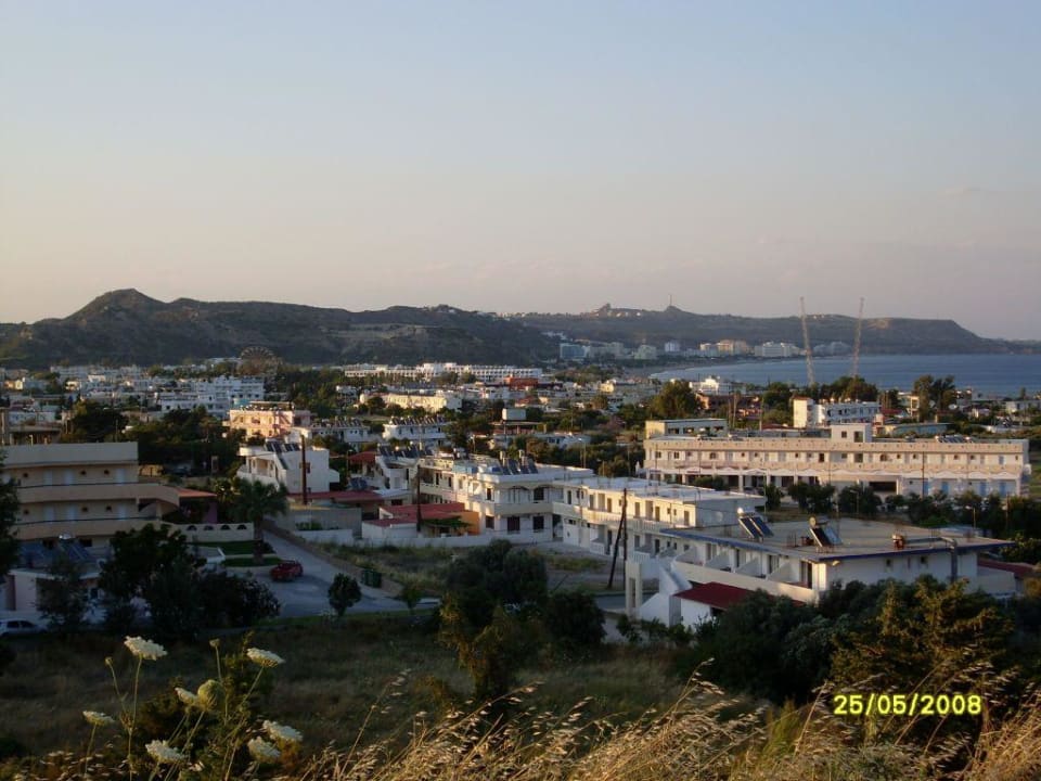 Blick vom Luca auf Faliraki Cyprotel Faliraki