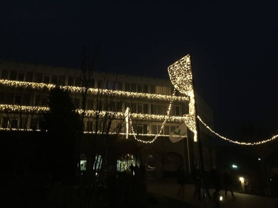 Hotel Weinachtsbeleuchtung Center Parcs Park Nordseeküste