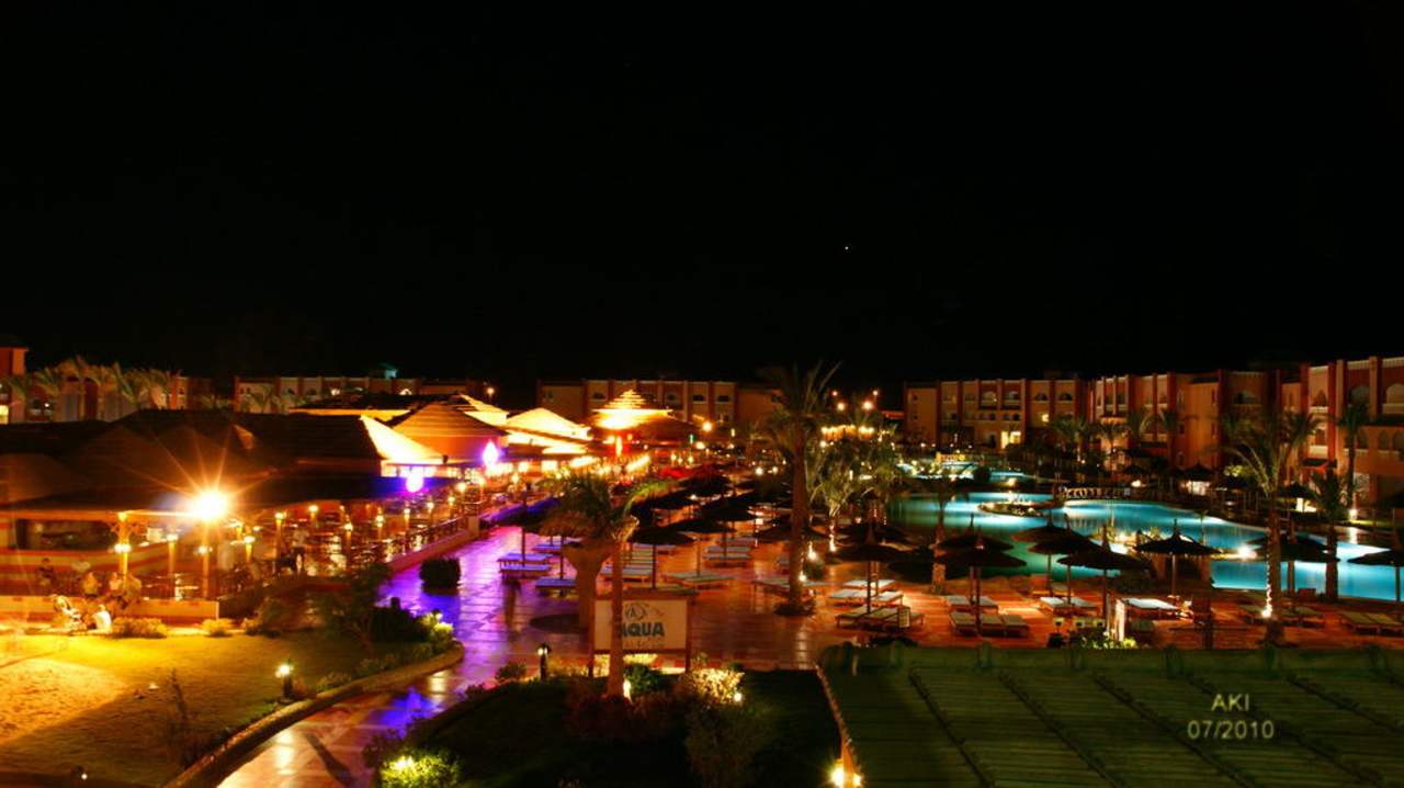 Aqua Vista widok z tarasu Sunset Bar Pickalbatros Aqua Vista Resort - Hurghada