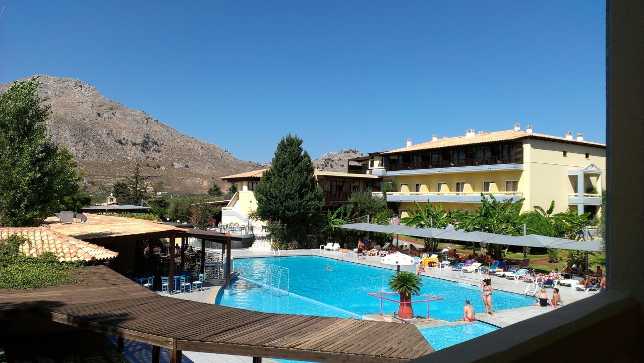 Blick von unserem Balkon Hotel Golden Odyssey