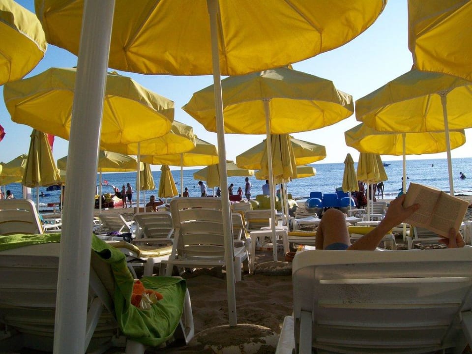 Blick von Hotelstrand auf das Meer Side Bay Hotel