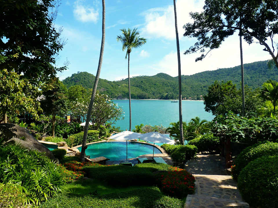 Weg zum Hauptpool Panviman Resort Koh Phangan