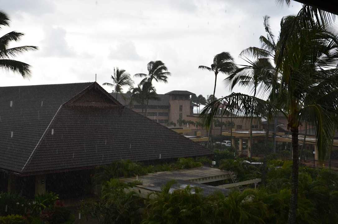 Blick zum Garten in Richtung Lobby Hotel Sheraton Kauai