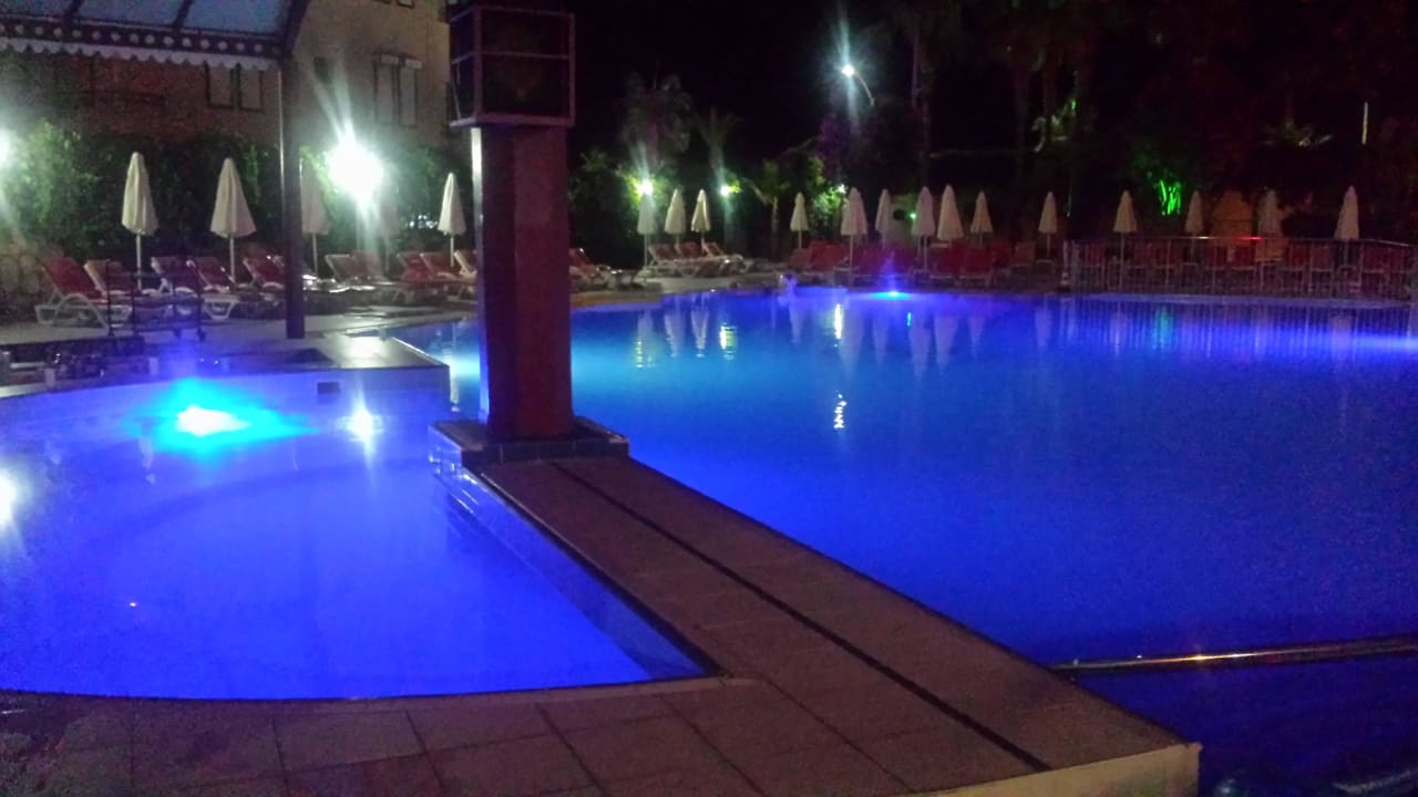 Swimming pool at night A11 Hotel Obaköy
