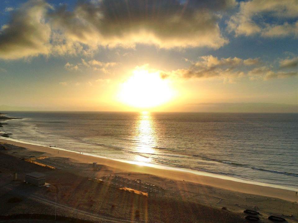 Sonnenaufgang vom Zimmer mit Meerblick. Club Jandia Princess