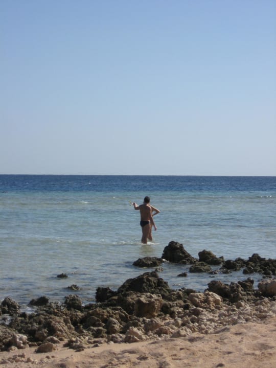 Ca. 60 m lang nur flaches Wasser Grand Makadi