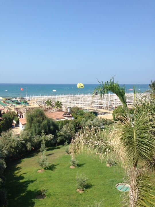 Blick zum Strand Sunis Kumköy Beach Resort Hotel & Spa