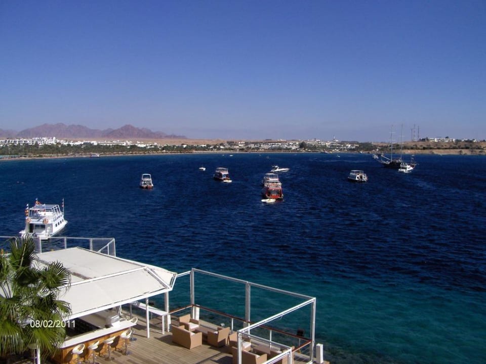 View from room balcony looking inland Lido Sharm Hotel