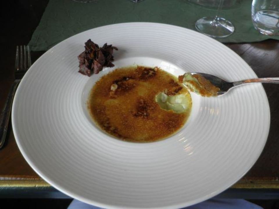 Creme brülèe vom Basilikum ! Relais Chateaux Jagdhof Glashütte