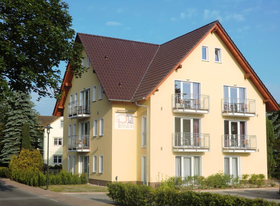 Außenansicht Ortslage mit Morgensonne Pension Delia Will