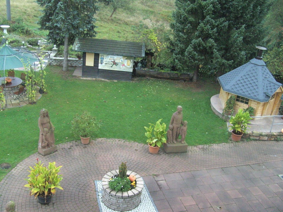 Ausblick vom Balkon Zimmer 27 Best Western Hotel Brunnenhof