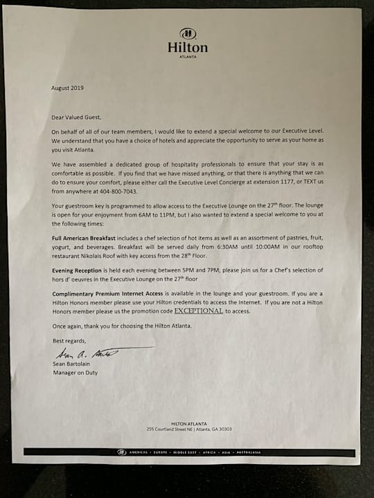 Sonstiges Hotel Hilton Atlanta