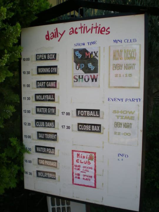 Zestawienie animacji Hotel Seker Resort