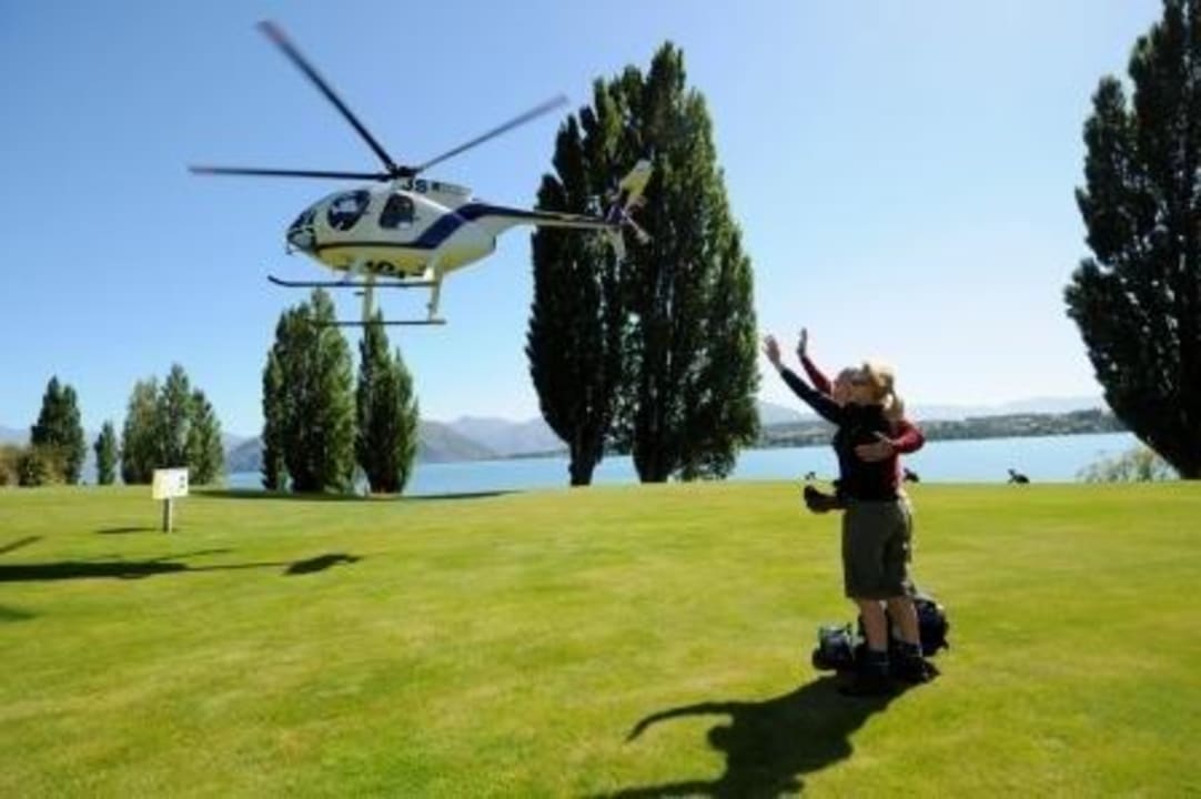 Private helipad Edgewater Hotel