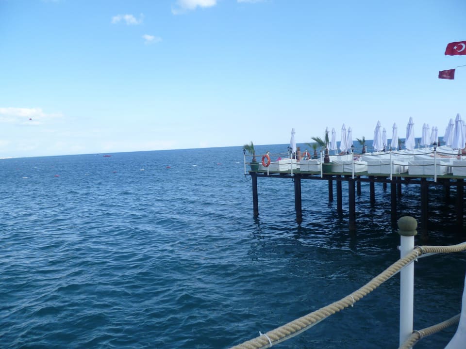 Blick zum Strand Hotel Delphin Imperial