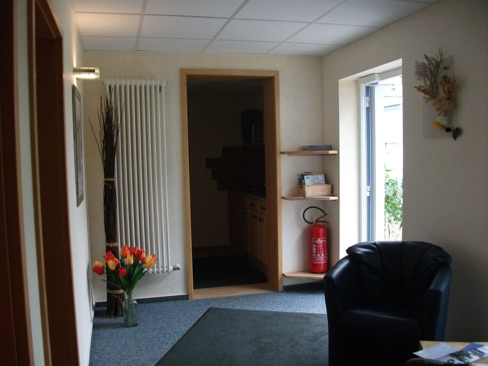 Lobby mit kleiner Kochnische Gästehaus Christina