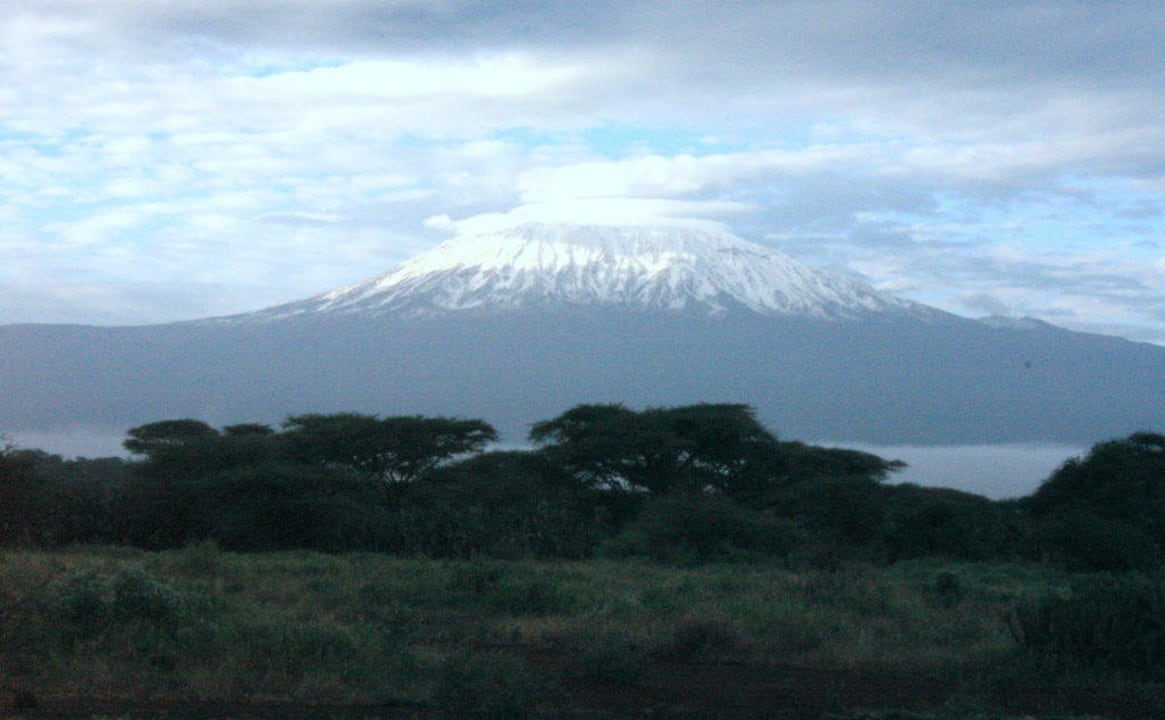Toller Ausblick beim Frühstück Hotel Amboseli Sopa Lodge