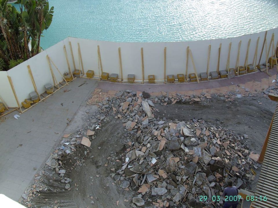 Baustelle Pool und Bar Club Jandia Princess