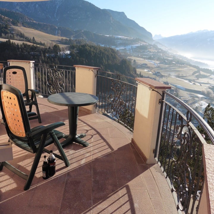 Balkonblick Zimmer 211 Hotel Lagorai