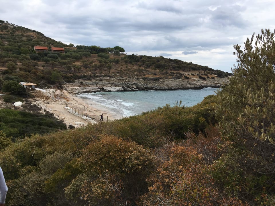 Blick vom Weg zum Hotel-Strand Aeolis Thassos Palace