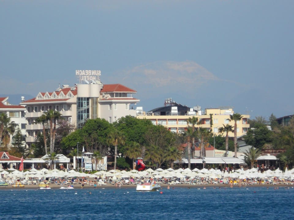 Sunbeach vom Meer aus gesehen Side Bay Hotel