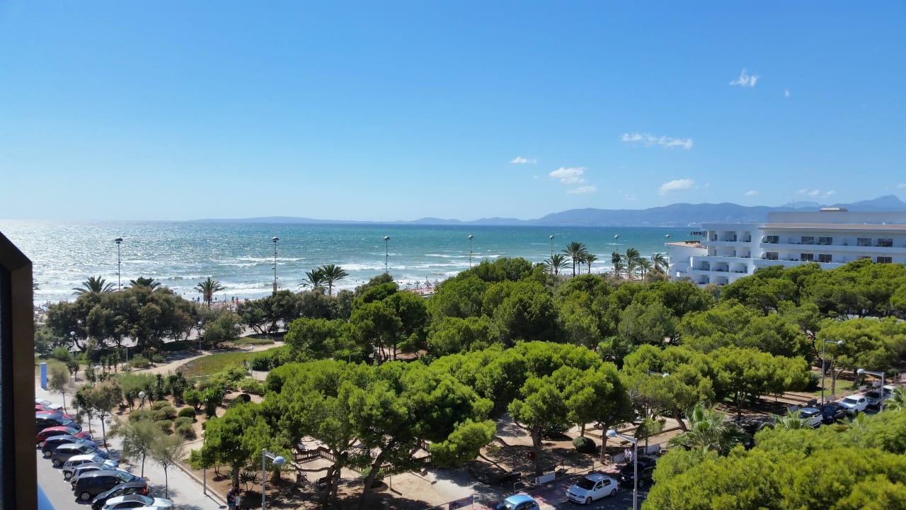 Blick vom Balkon Hotel & Appartements Leman