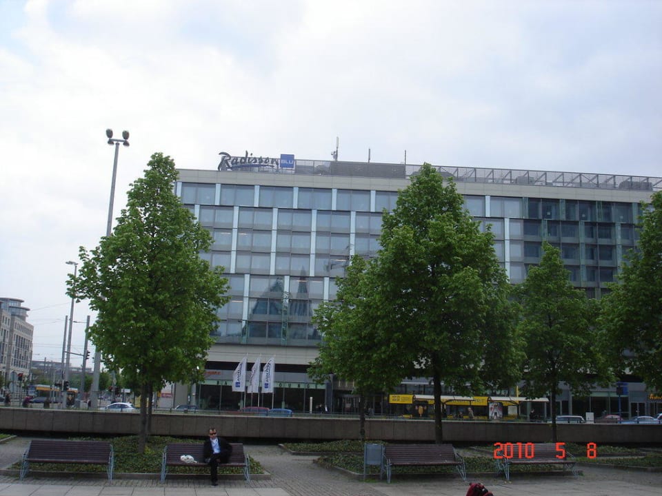 Aussenansicht Radisson Blu Hotel Leipzig